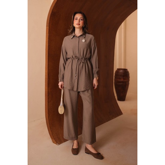 Broşlu Çilek Takım 7159