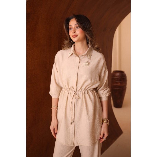 Broşlu Çilek Takım 7159