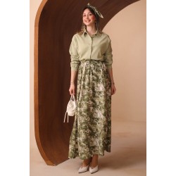 Baskılı Mango Poplin Takım 8105