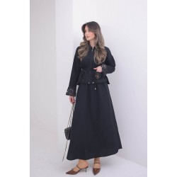 Kolları Dantelli Poplin Takım 8110