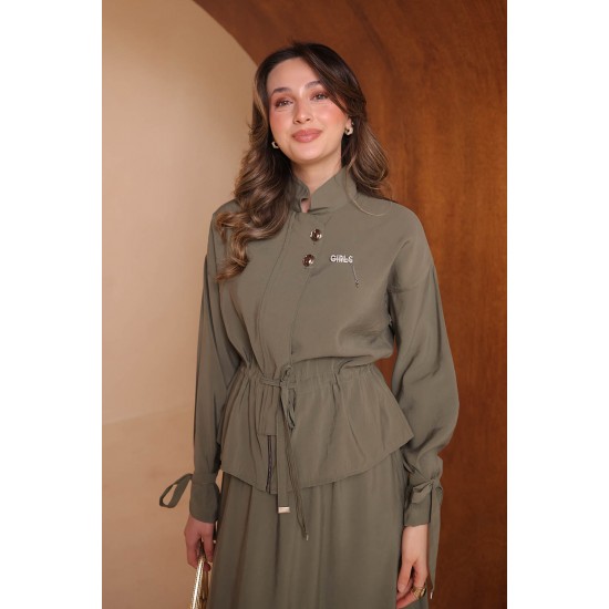 Broşlu Modal Takım 8133