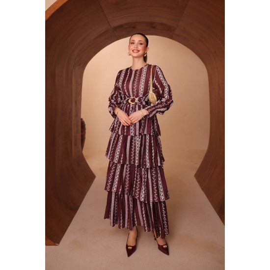 Baskılı Mango Elbise 8140