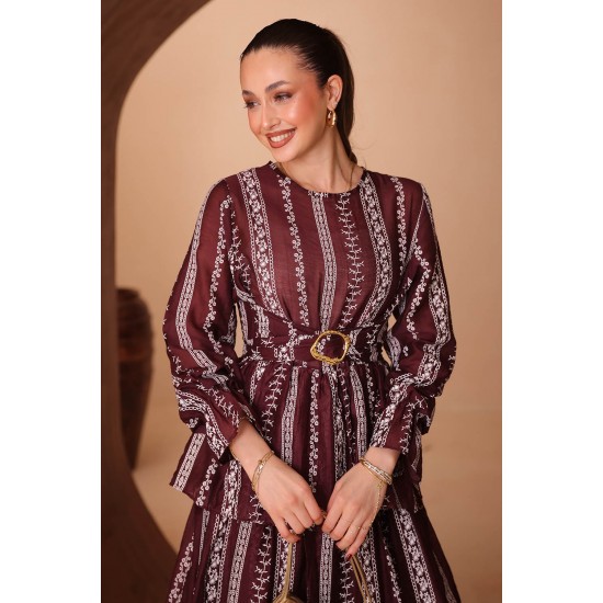 Baskılı Mango Elbise 8140