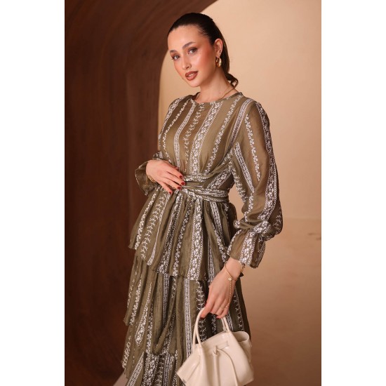 Baskılı Mango Elbise 8140