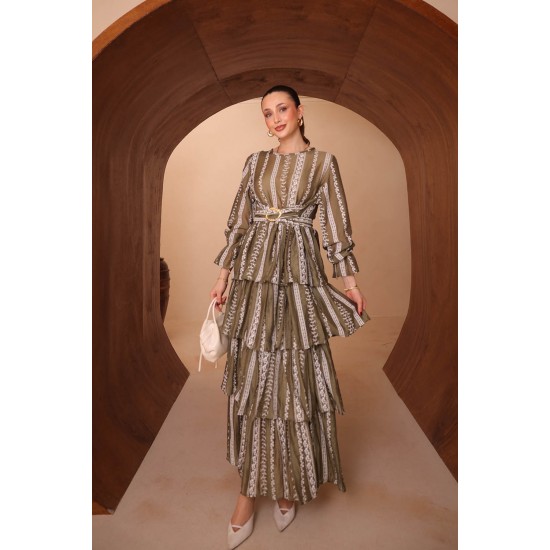 Baskılı Mango Elbise 8140