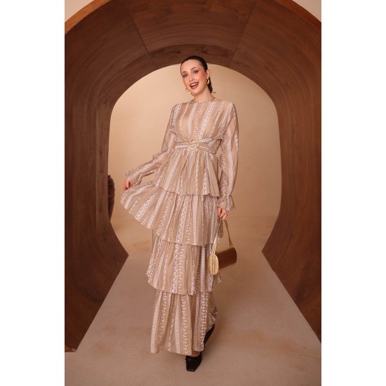 Baskılı Mango Elbise 8140