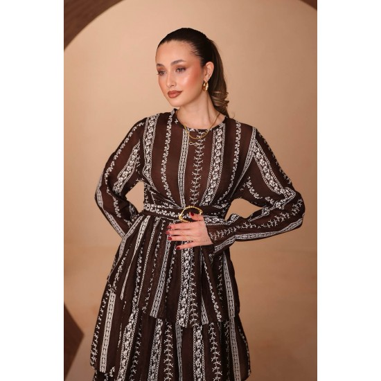 Baskılı Mango Elbise 8140