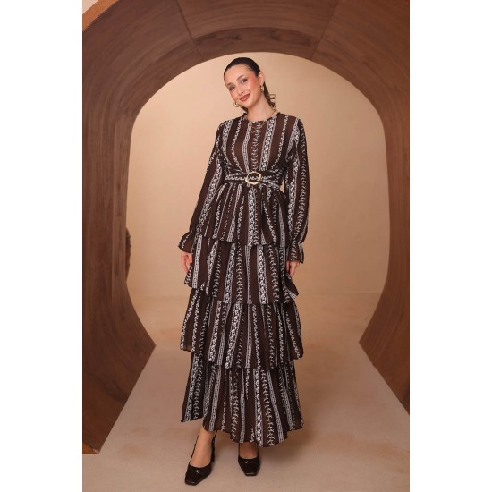 Baskılı Mango Elbise 8140