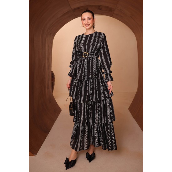 Baskılı Mango Elbise 8140