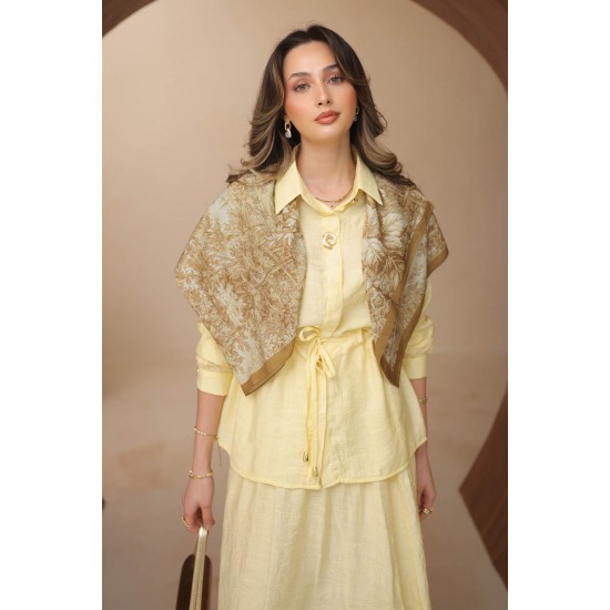 Jakar Şal Desenli Takım 8149