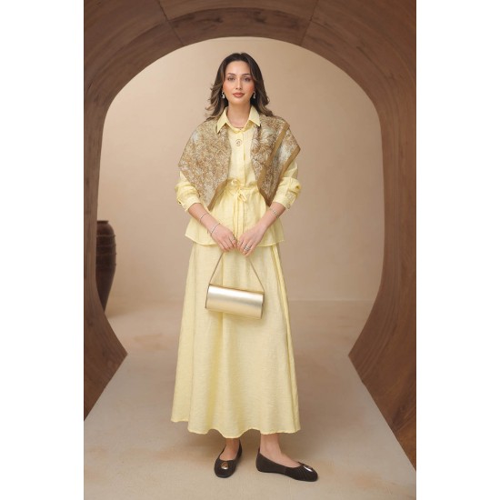 Jakar Şal Desenli Takım 8149