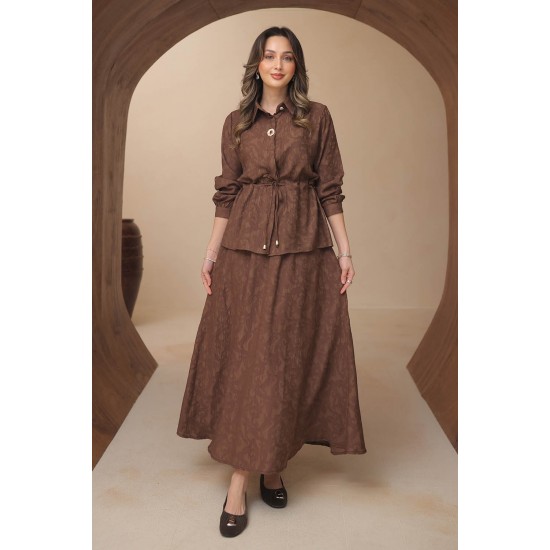 Jakar Şal Desenli Takım 8149