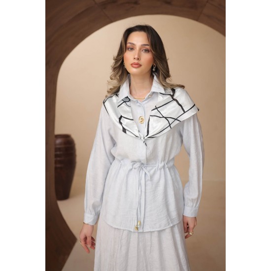 Jakar Şal Desenli Takım 8149