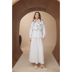 Jakar Şal Desenli Takım 8149