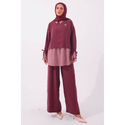 Gömlek Garnili Diagonel Takım 7216