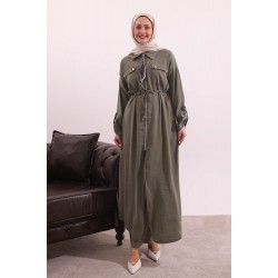 Bel Büzgülü Uzun  Modal Takım 7195