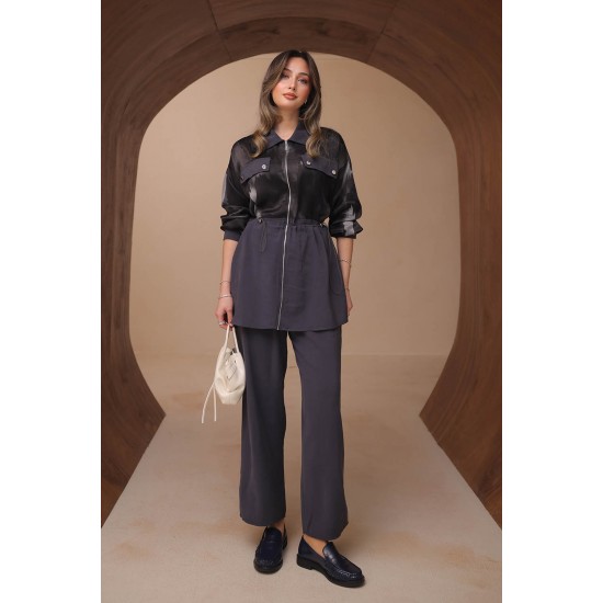 Baskılı Saten Modal Takım 8153